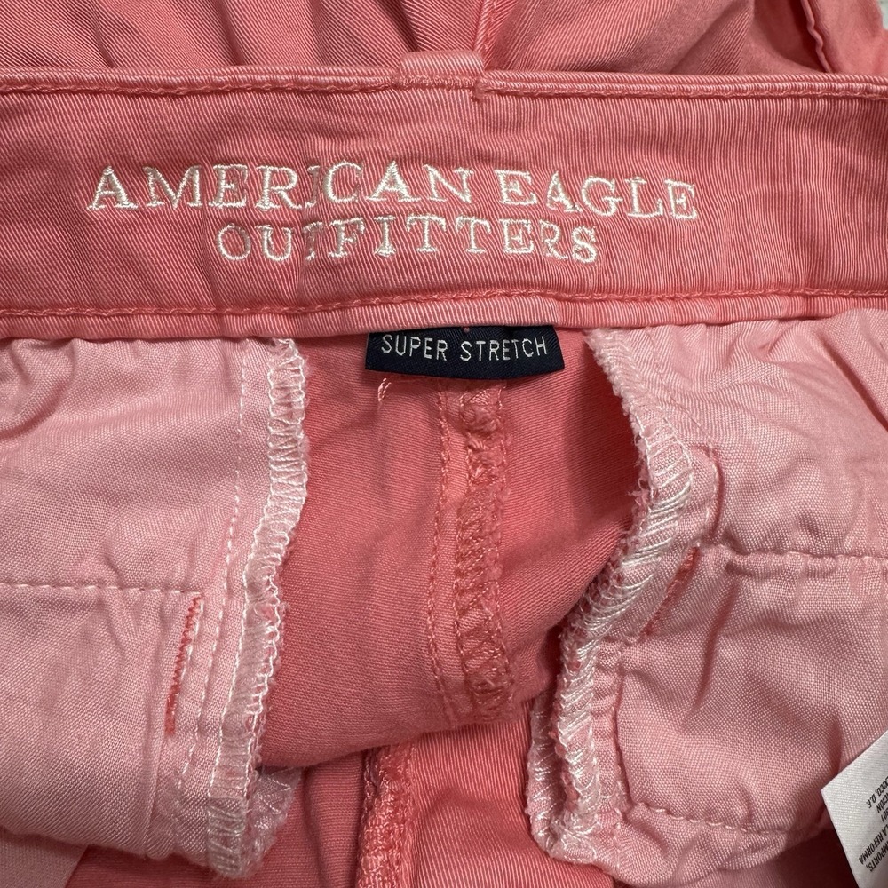 American Eagle Favorite Short Women's Size 2 Coral Pink Chino Shorts - Picture 6 of 7